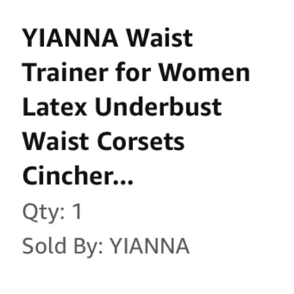 We never worn YIANNA latex waist trainer corset - Picture 2 of 5